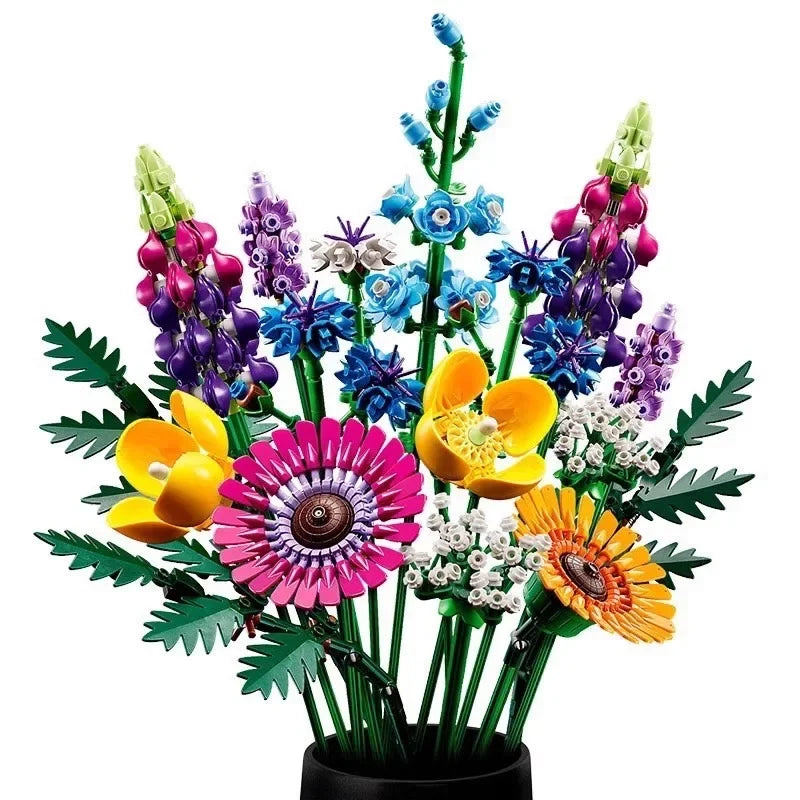 💐 Le bouquet qui ne fane jamais  🌸 Fleurs à construire 
Sans vase