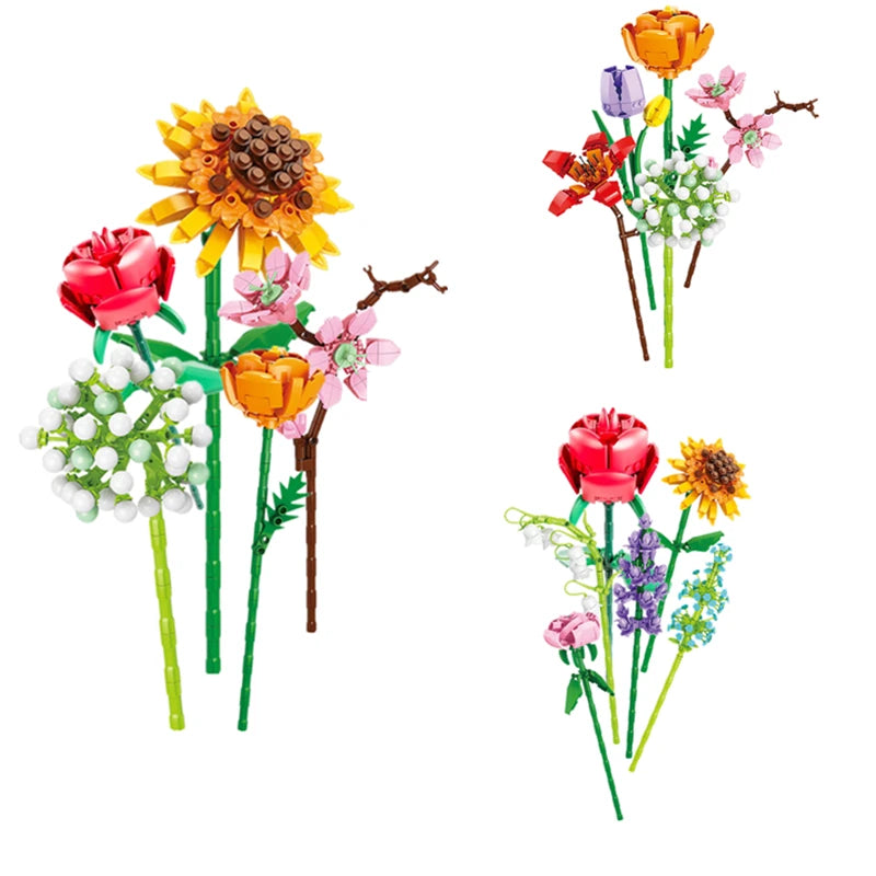 Le bouquet qui ne fane jamais 💐 -  Fleurs à construire 🌸