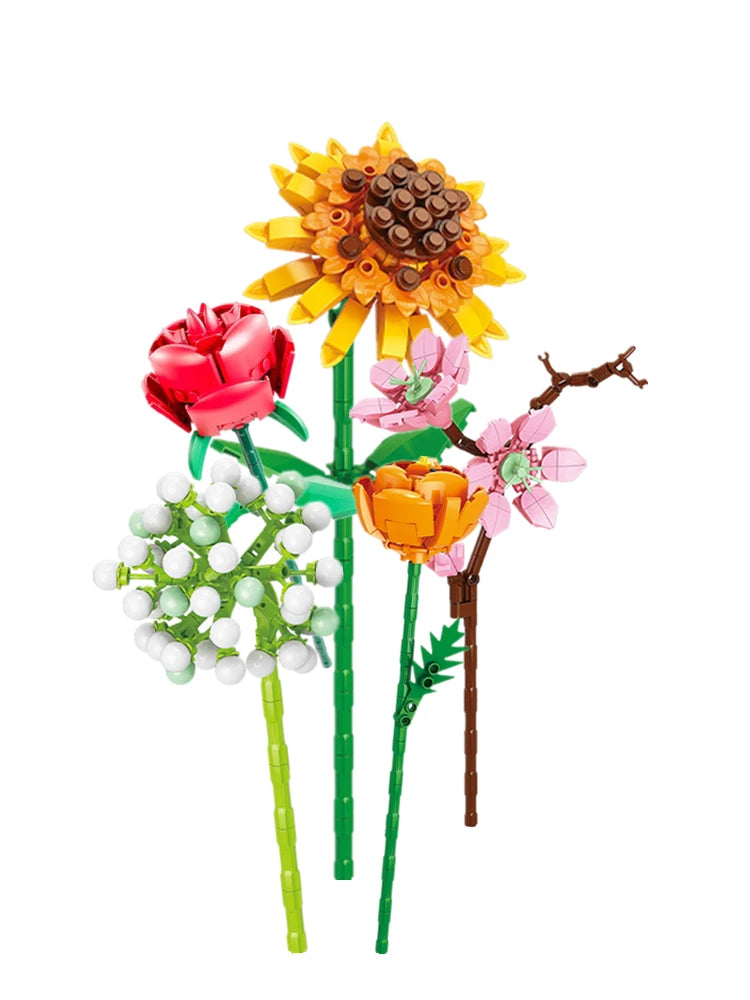 Le bouquet qui ne fane jamais 💐 -  Fleurs à construire 🌸