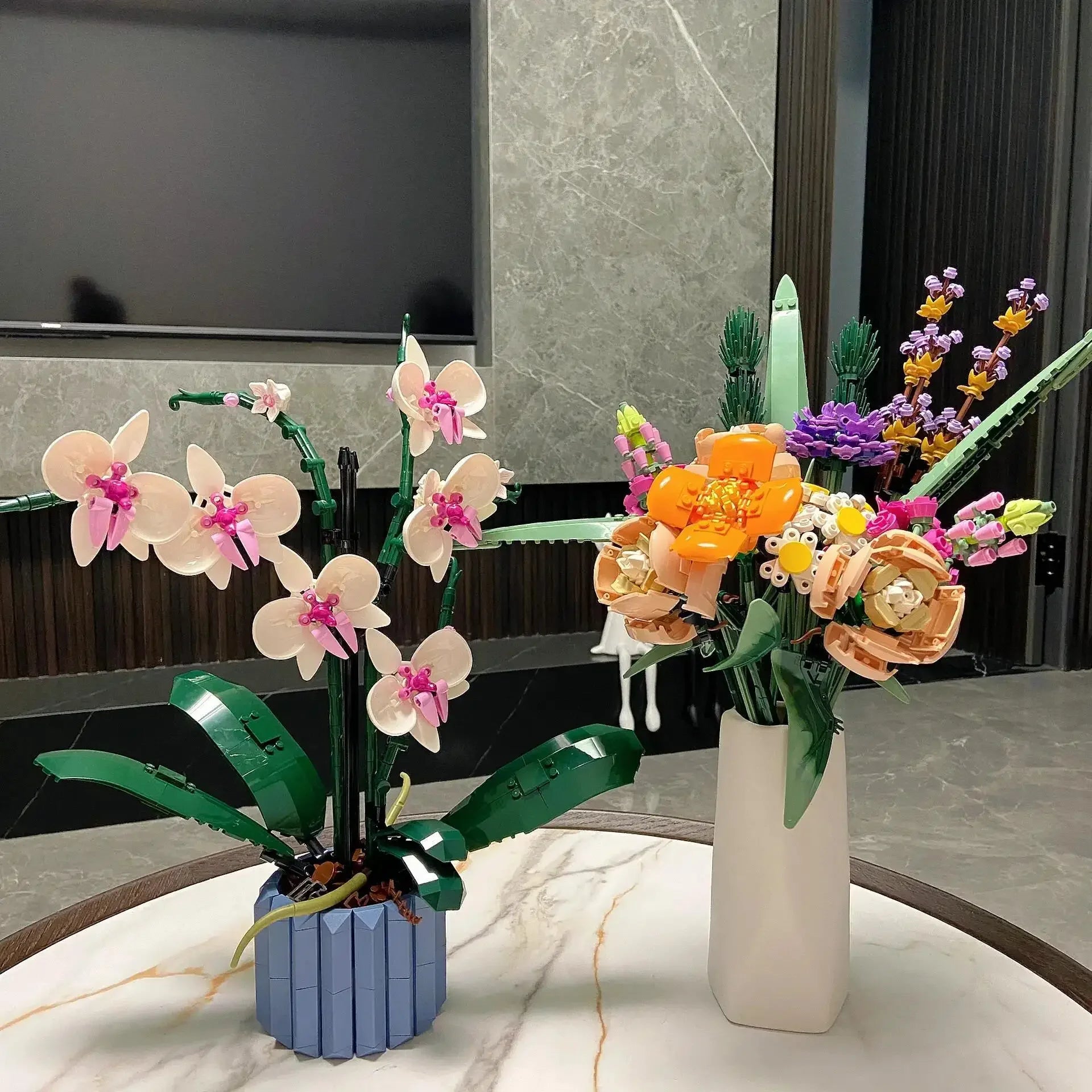 💐 Le bouquet qui ne fane jamais  🌸 Fleurs à construire 
Sans vase